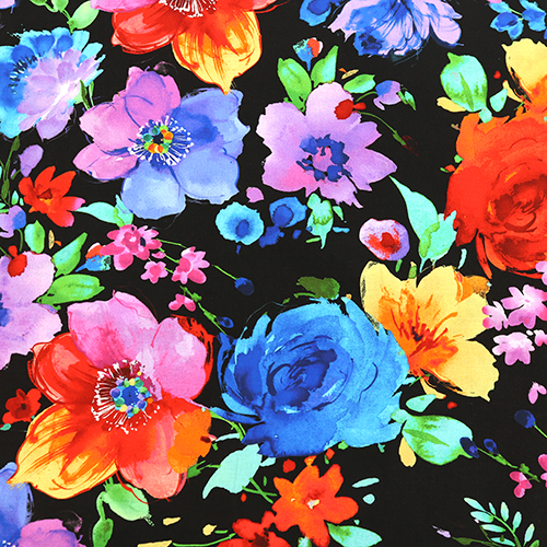 Grandi Fiori Dipinti Luminosi Fiori Arcobaleno