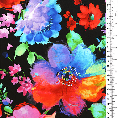 Große, leuchtende gemalte Blumen Regenbogenblumen 1