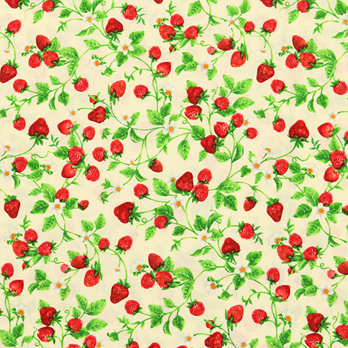 Zarte kleine Erdbeeren an Ranken