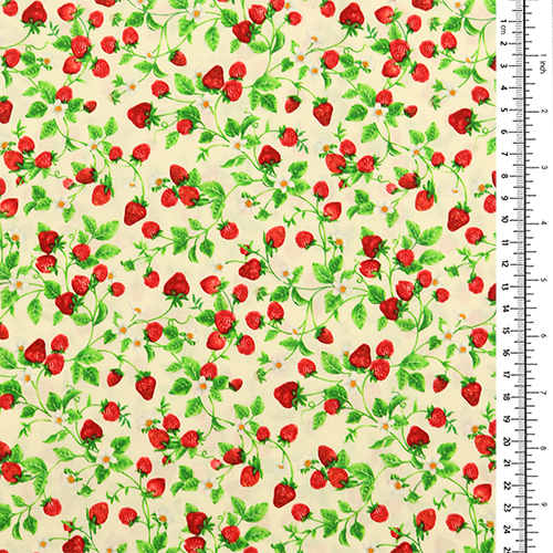 Zarte kleine Erdbeeren an Ranken 1