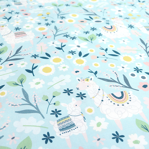 Llama Pastel Spring Gargen Flowers 5