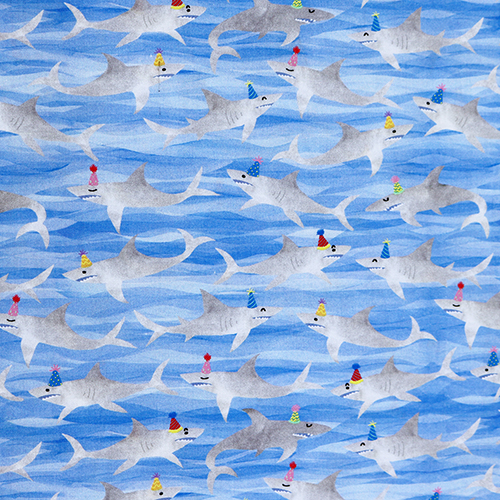 Requin  la Fte Mer Ocan Tissu par Timeless Treasures