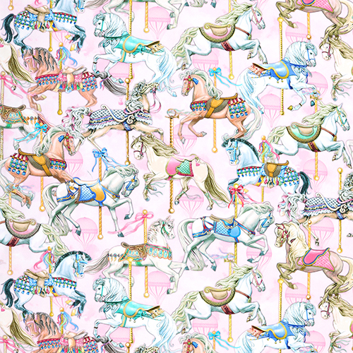 Vintage Nostalgic Pretty Carousel Horses 4