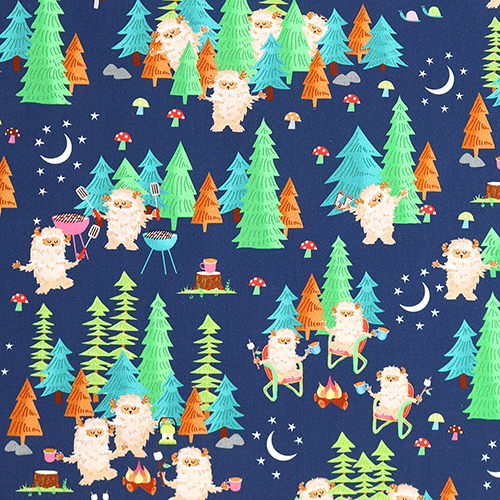 Camping Sous Les toiles Ytis Bigfoot Tissu par Timeless Treasures