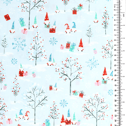 Gnome on Winter Holiday Trees 1