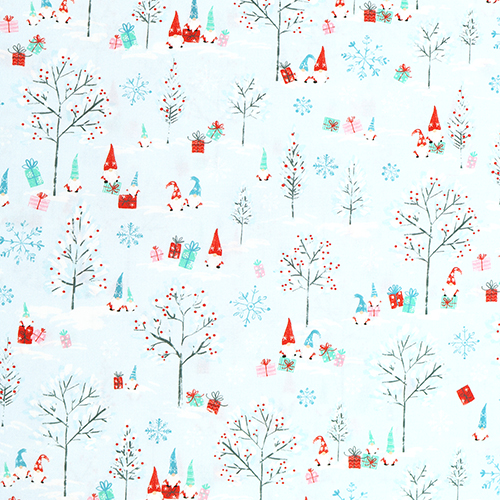 Gnome on Winter Holiday Trees 4