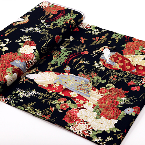 Kyoto Metallic Japanese Geishas 3