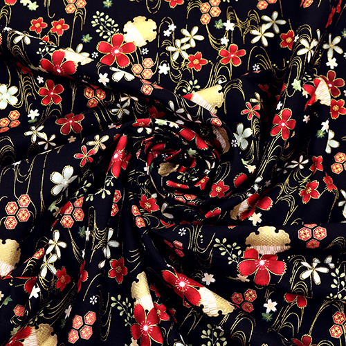 Kimono Kyoto Metálico de Flores Geo 2