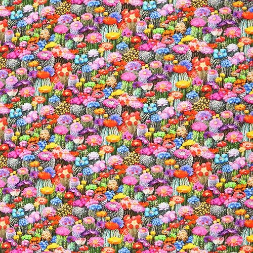 Blühende Blumen Sumpfdotterblume Wüstenkaktus 4