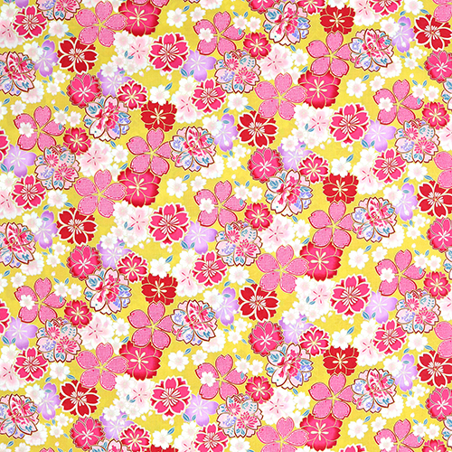 Flores de Cerezo Estampadas en Oro 4