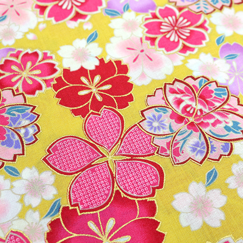 Flores de Cerezo Estampadas en Oro 5