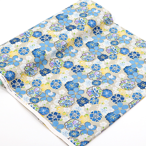 Fleurs de Cerisier à Motifs Dorés 3