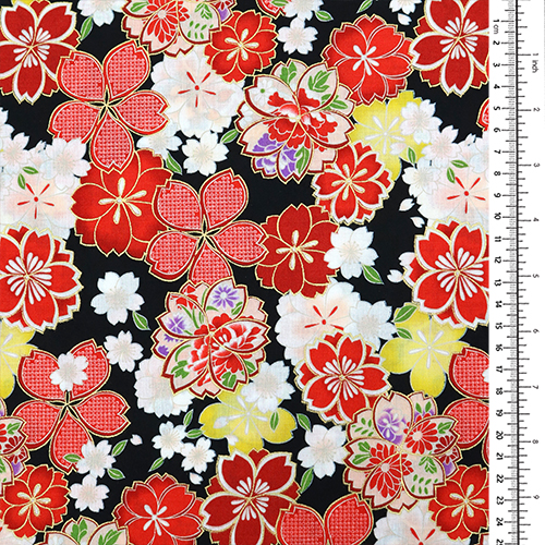Gold Patterned Cherry Blossom 1