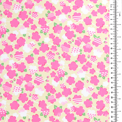 Linda Flor de Ciruelo Retro Colorida 1