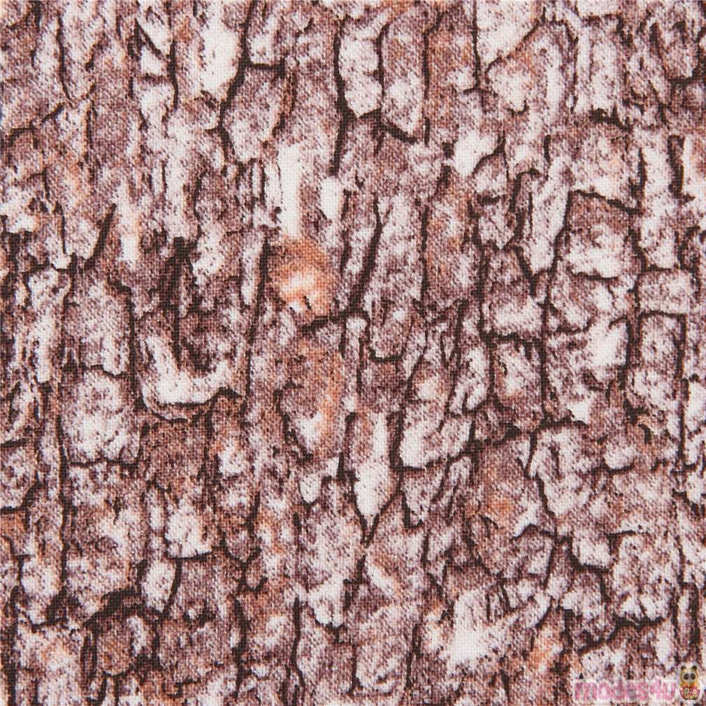 brown wooden bark pattern fabric by Elizabeth's Studio Fabric by ...
