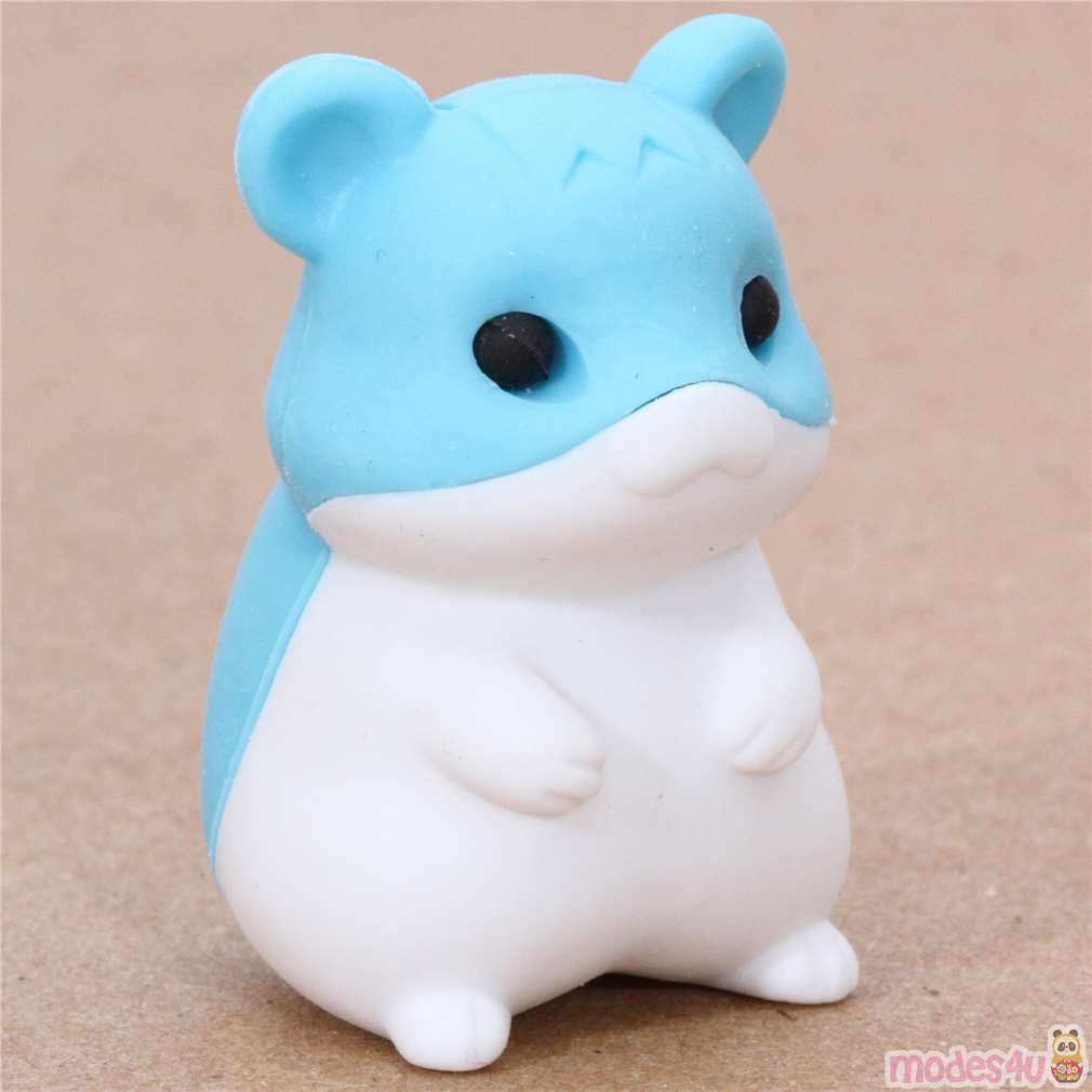 Cute Blue Hamster Eraser From Japan By Iwako Modes4u