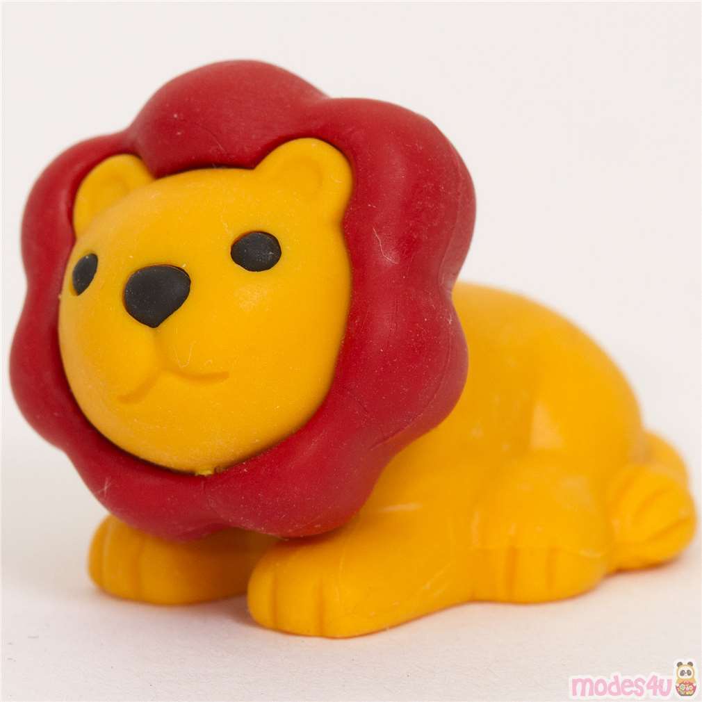 orange lion eraser by Iwako from Japan modeS4u
