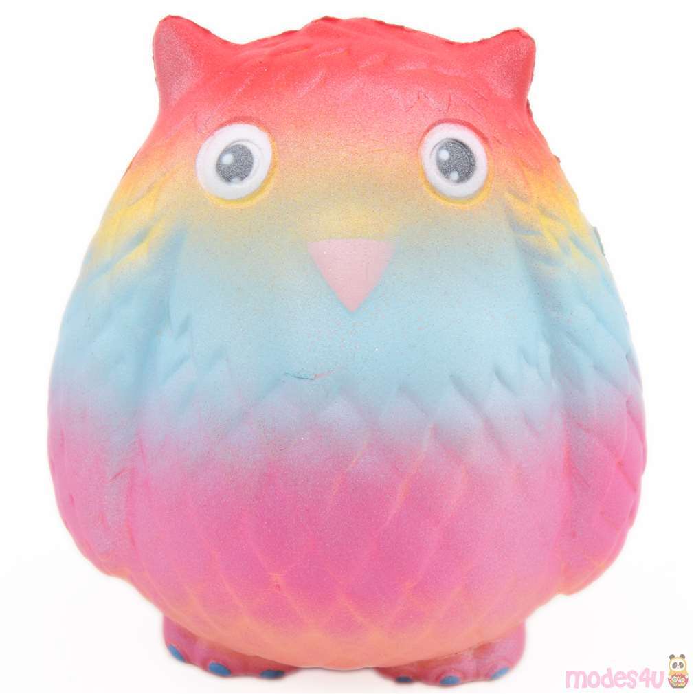 scented rainbow owl squishy modeS4u