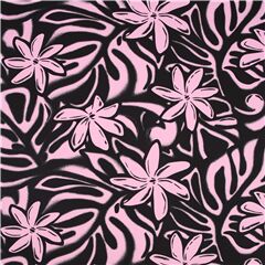 Neon Pink Tropical Flower Fabric by Trans-Pacific Textiles