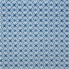 Tessuto cerchi blu mini fiori disegno geometrico Tessuto di Michael Miller