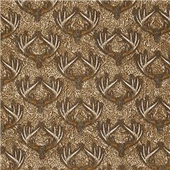 Tissu avec des bois de cerf motif camouflage chasse bois gris marron Tissu par Sykel Enterprises