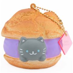 Cafe Sakura grey cat cream puff squishy by NIC