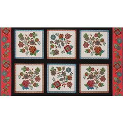bunt Blumen Gromotiv Stoff von Elizabeth's Studio