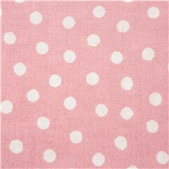 Chemise Japonaise  Pois Roses Duveteux Tissu par Japanese Indie