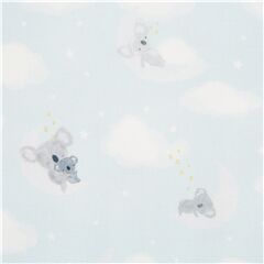 tessuto celeste koala animali nuvole luna stelle USA Tessuto di Dear Stella