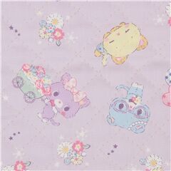 Tissu de courtepointe avec rembourrage violet clair avec Mewkledreamy Tissu par Sanrio