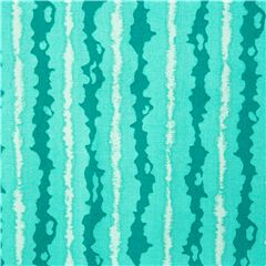 Tissu en coton turquoise  rayures style pastque Tissu par Michael Miller