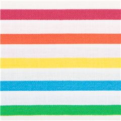Einfache Mehrfarbige Regenbogenstreifen Stoff von Michael Miller