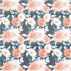 Christmas Pale Poinsettia Super Soft Cuddly Fabric by Dear Stella