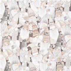 Holiday Christmas Gnomes Super Soft Cuddly Fabric by Timeless Treasures