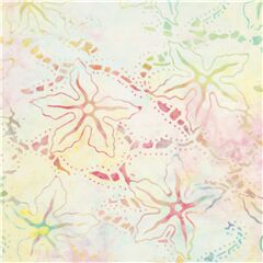 Mehrfarbiger Seestern Batikstoff mit Batikeffekt Stoff von Timeless Treasures