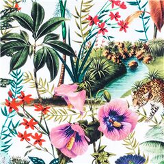 Vie Tropicale Au Bord Du Fleuve Tissu par Stof France