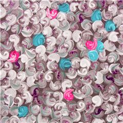 Tissu avec des pois peints gris roses bleus taupe Tissu par Quilting Treasures