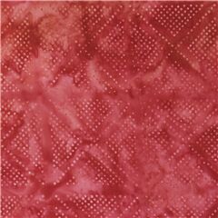 Roter Batik-Baumwollstoff weie Punkte Raute Stoff von Robert Kaufman