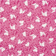 romantische,blumen,schmetterlinge Stoff von Michael Miller