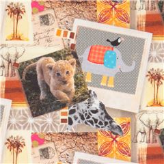 Bunter Stoff mit Tieren von Stof Fabrics Stoff von Stof France
