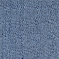 Bambusmischung Blaue Doppel-Gaze Stoff von Stof France