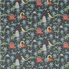 Little Jungle Dinosaurs Super Soft Cuddly Fabric by Dear Stella