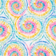 Regenbogenstrudel Batik-Minky-Stoff, superweich und kuschelig Stoff von Timeless Treasures
