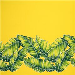 Vivid Green Banana Leaf Fabric by Trans-Pacific Textiles