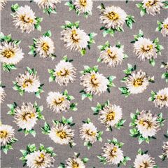Geworfene Knospende Sonnenblumenblten Stoff von Michael Miller
