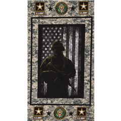 Tissu  panneaux avec un soldat de l'US Army Tissu par Sykel Enterprises