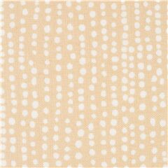 Paysage Lunaire Beige Basique Points Irrguliers Tissu par Dear Stella