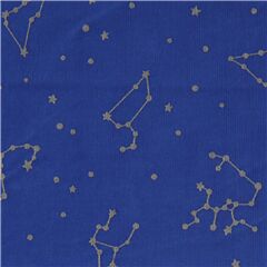 blau Galaxie Sterne Cord Stoff aus Japan Reststück (Reststück)