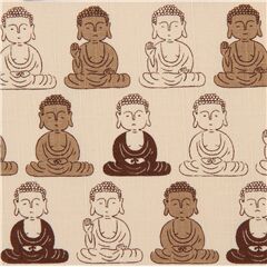 tessuto bianco panna Dobby Buddha Tessuto di Cosmo