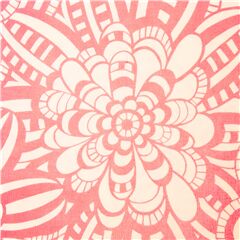 Groe Creme Rosa Pfirsich Groe Blumen Stoff von Alexander Henry